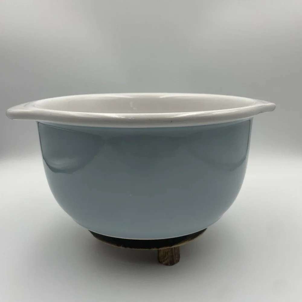 Corning Ware‎ Stoneware Light Blue 1.5 qt Casserole no Lid/ Mixing Bowl EUC